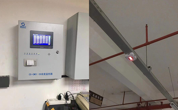 創世電子CO濃度監控系統工作中